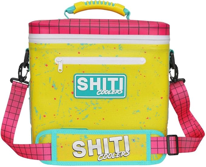 SHITI Coolers Cooler for Camping, Travel, Beach, Soft Lunch Box for Food, Drinks & Ice, Portable, Waterproof 24 Hr Insulated Bag with Shoulder Straps, Customizable