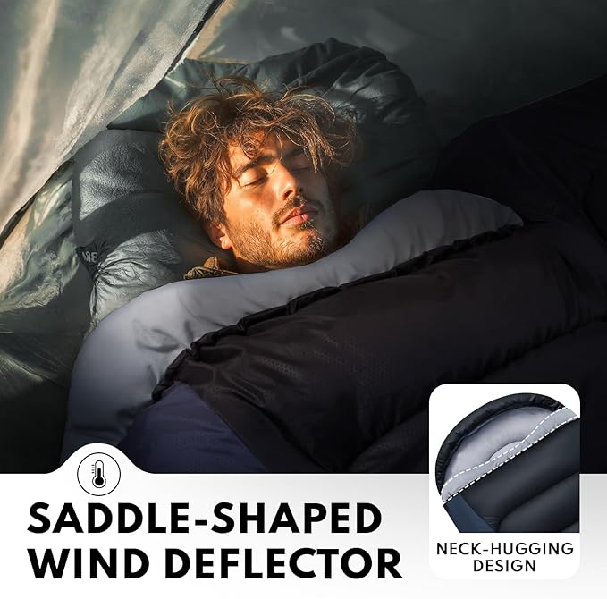 XXL Winter Sleeping Bags for Adults Cold Weather,Camping Sleeping Bag for Kids with Compression Sack,4 Season Camping Essentials Gear for Hiking,Traveling,Outdoor,Backpacking,Climbing