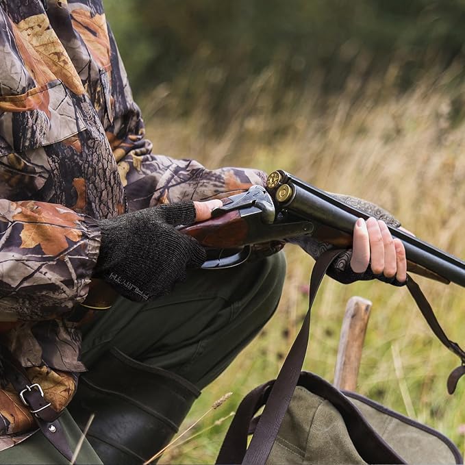 Palmyth Wool Fingerless Fishing Gloves - Warm for Men & Women: Cold Weather Fly Fishing, Ice Fishing, Photography & Hunting