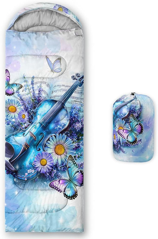 QOOMO Camping Sleeping Bags,3 Season Warm & Cool Weather,Lightweight,Waterproof Sleeping Bags for Adults & Kids,Traveling,and Outdoors,Camping Gear Equipment