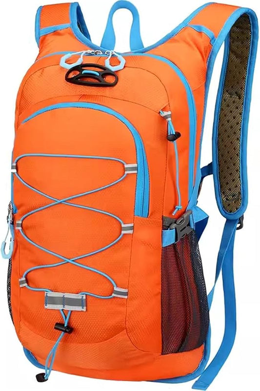 AUUEYY Lightweight Cycling Hydration Backpack,Large Capacity Pack for Travel,Hiking,Climbing,Skiing,Running Daypack for Men Women (Orange)