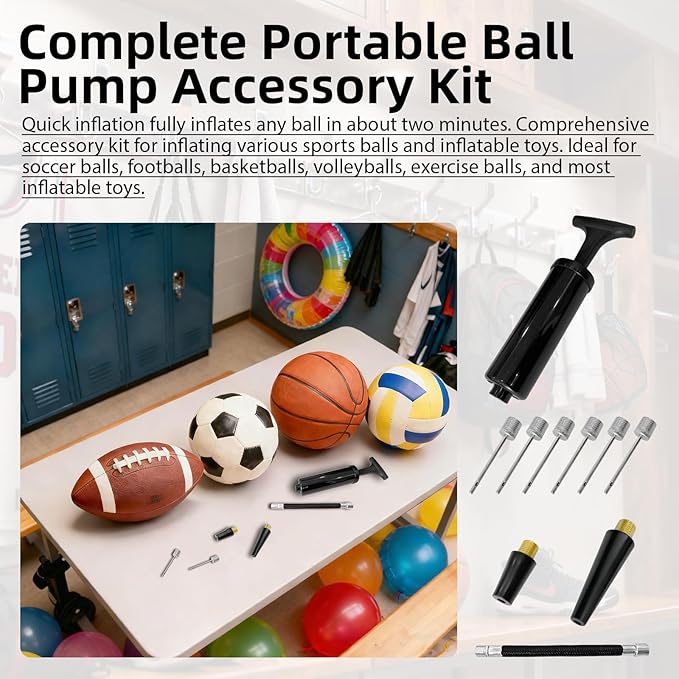 4 Pcs Single Basketball Bag Mesh Drawstring Volleyball Socce Bag Lightweight Net Storage with Zipper Pocket (Two Styles) for Suitable for Carrying Sports Balls Includes Ball Pump Set