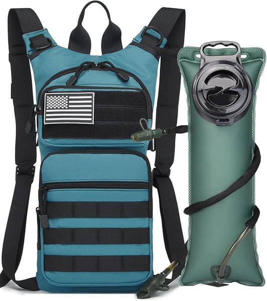 ATBP Insulated Water Hydration Pack Bag with 3L TPU Bladder Tactical Molle Hydration Backpack for Hiking Cycling Running