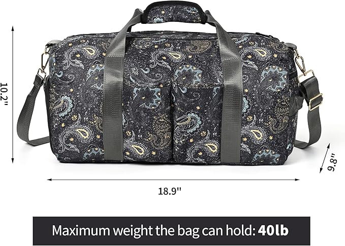 Boulder Bee Pickleball Bags, Premium Pickleball Tote Bag for Girls, Women’s Hand/Shoulder Gym Bag w Water Bottle Holder, with Pickleball Racquet/Paddle Holder