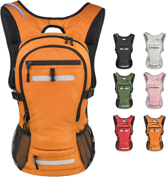 Zavothy 18L Multipurpose Hiking Backpack with 3L Water Bladder – Durable Hydration Backpack with Insulated Bladder Compartment, Hidden Helmet Holder & Rain Cover – for Hiking, Commuting, and Camping