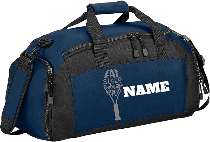 Personalized Badminton Duffle Bag - Versatile Pickleball Bag, Large Tennis Bag with Shoe Compartment - Badminton Bag