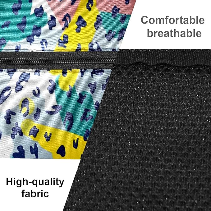 Brown Leopard Print Premium Nylon Pickleball Backpack, 3-in-1 Convertible Shoulder Crossbody Sling Bag for Women Men, Lightweight Bag Fits 2-4 Pickleball Paddles & Tennis Sports Gear