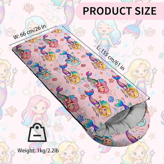 Camping Sleeping Bags, Lightweight Waterproof Sleeping Bag and Compact with Compression Sack for Outdoor