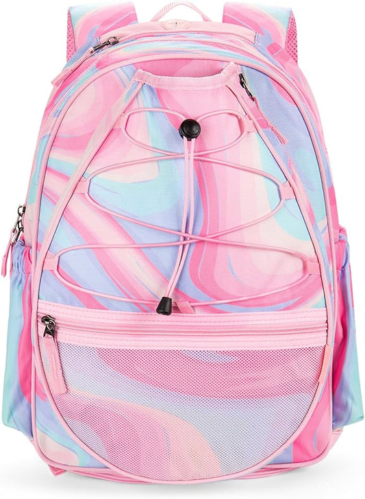 Choco Mocha Kids Tennis Bag Kids Tennis Backpack Youth Tennis Bag 16 Inch