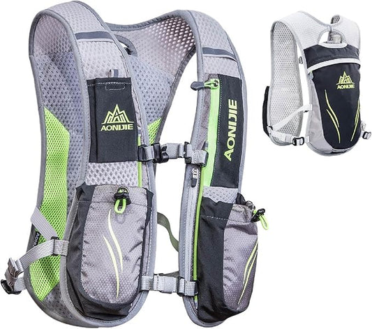 YAPJEB Running Hydration Vest Lightweight Water Pack for Men Women 5L 5.5L Backpack for Marathon Trail Race Hiking Cycling Camping Jogging