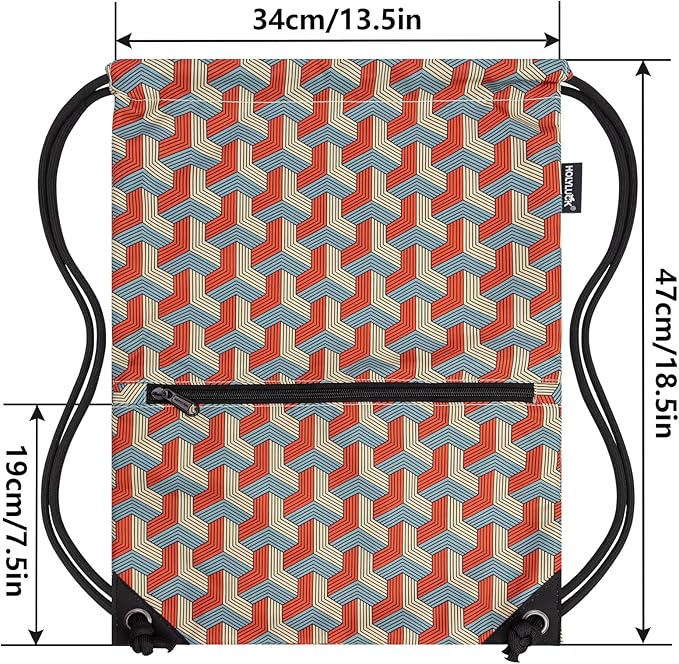 HOLYLUCK Drawstring Backpack Bag Sport Gym Sackpack