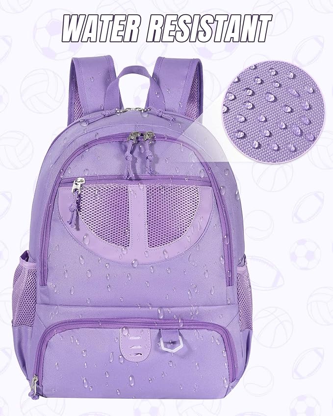 Basketball Bag Backpack for Men Women with Ball & Shoes Compartment 30L Capacity Lightweight Breathable Boys Girls Soccer Ball Bag Backpack Fit Volleyball Football Sports Travel School Gym