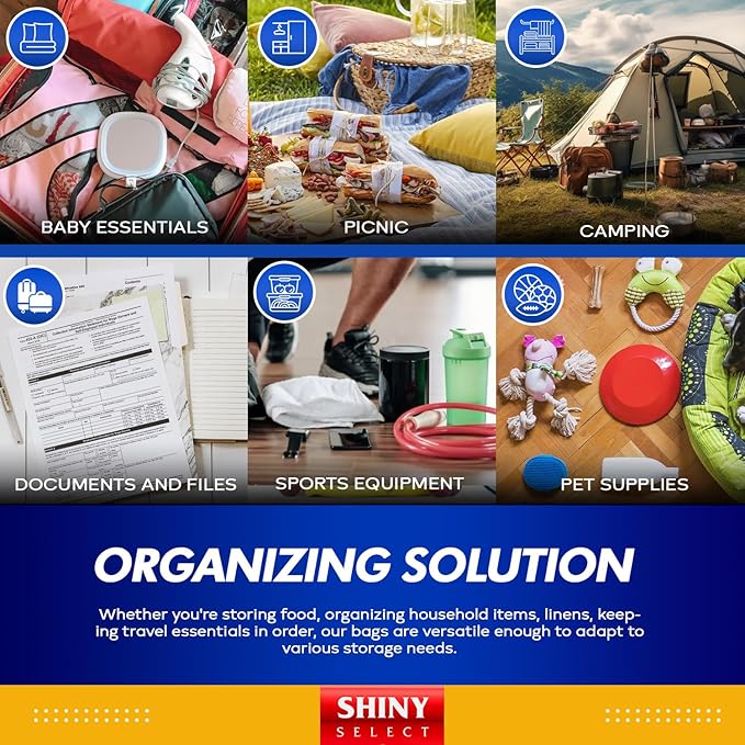 X-Large Bags, Jumbo Big Zip & Lock Freezer & Storage Bags, 5 Gallon, 18"x24" Clear, 50 Pieces