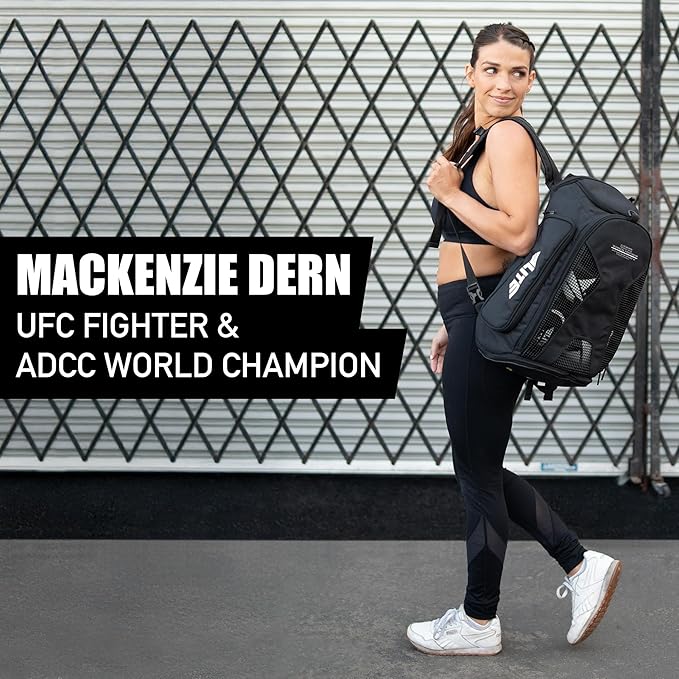 Elite Sports Jiu Jitsu BJJ Jaco Expandable Gym Duffel Backpack Bag for MMA, BJJ, Jiu Jitsu, Boxing Gear, Duffel Athletic Bag