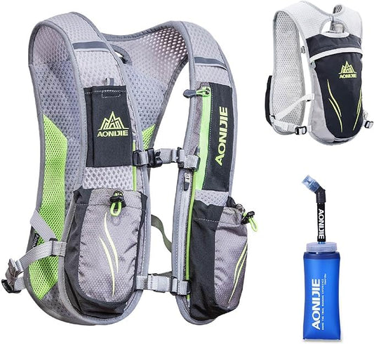 YAPJEB Running Hydration Vest Lightweight Water Pack for Men Women 5L 5.5L Backpack for Marathon Trail Race Hiking Cycling Camping Jogging