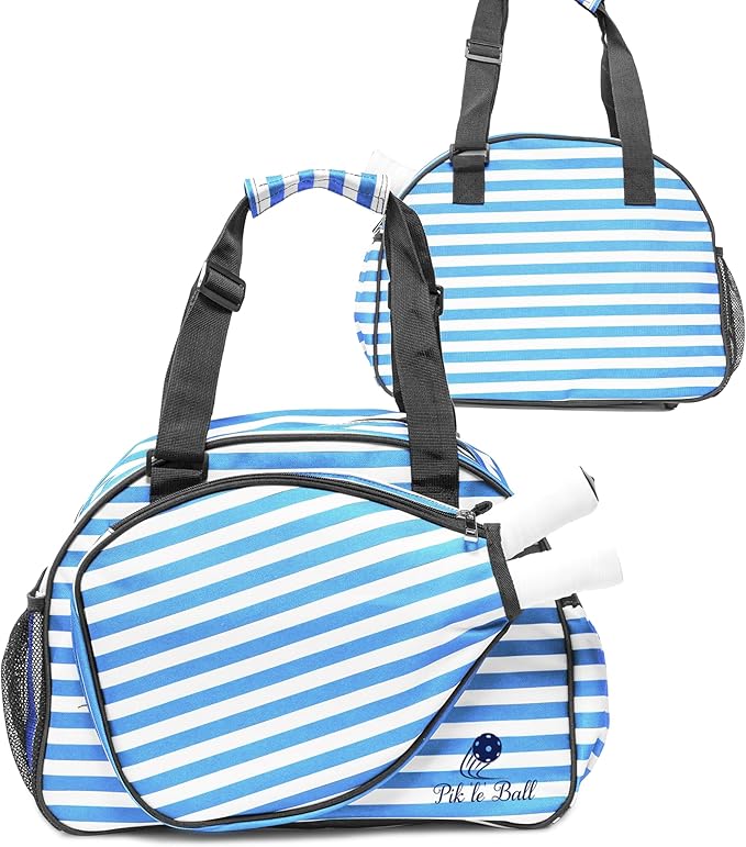 Pik’le’Ball Sport Premium Women's Pickleball Bag – Stylish and Versatile Sports Bag with Water Bottle Holder, Padded Paddle Pocket, and Spacious Design (fits 2+ Paddles!)