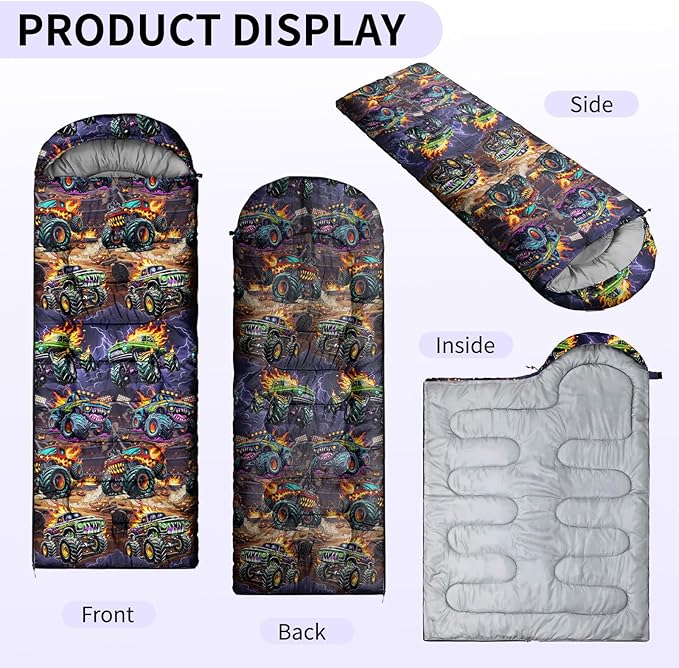 Camping Sleeping Bags, Lightweight Waterproof Sleeping Bag and Compact with Compression Sack for Outdoor