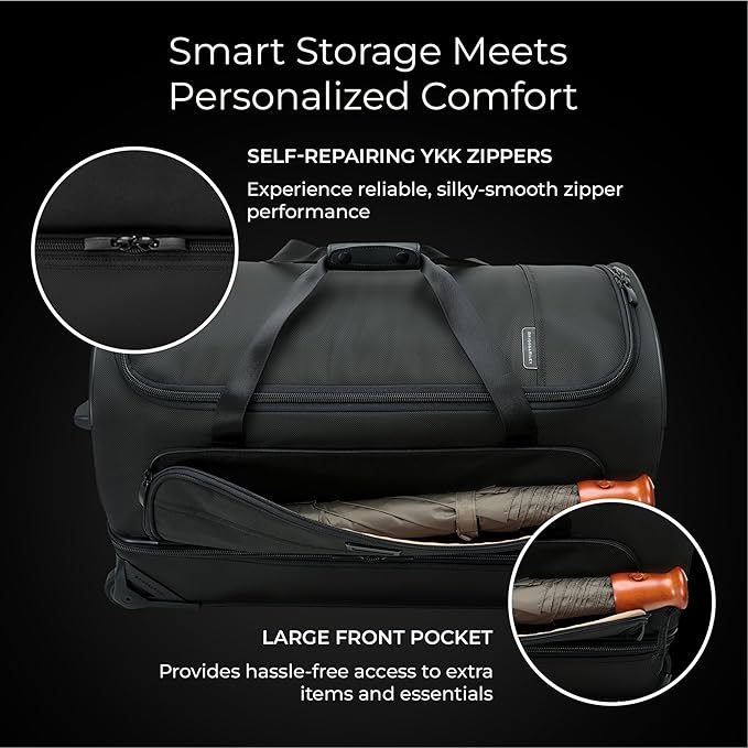 Briggs & Riley Travel Duffel Bag - Weekender & Overnight Luggage for Women & Men, Softside Bag