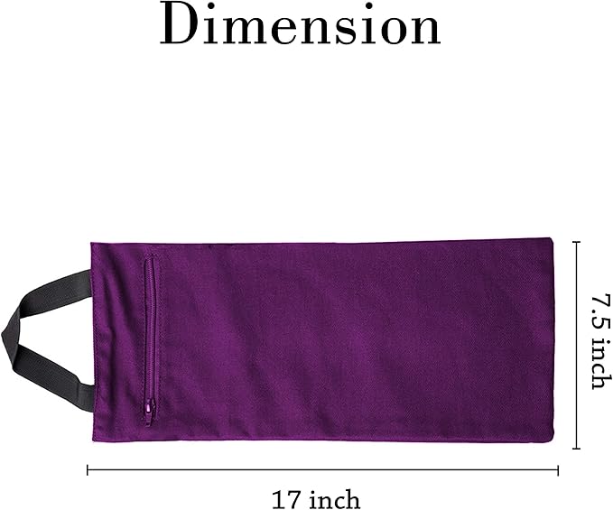 Yoga Sand Bag - Cotton Unfilled for Yoga Weights and Resistance Training, Size- 7.5" X 17"