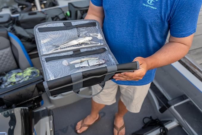 Evolution Fishing Big Bait Bag - 14 in., Roll-Up Lure Bag, Durable, Portable Storage for Large Baits & Gear