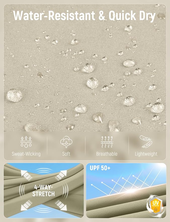 baleaf Women's Hiking Pants Quick Dry Lightweight Water Resistant Elastic Waist Cargo Pants for All Seasons