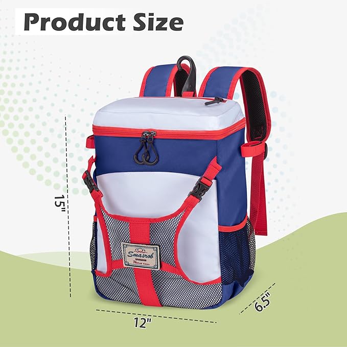 Youth Baseball Bag for T Ball, Rec and Travel Ball, Softball Bag with Helmet Holder and Fence Hook