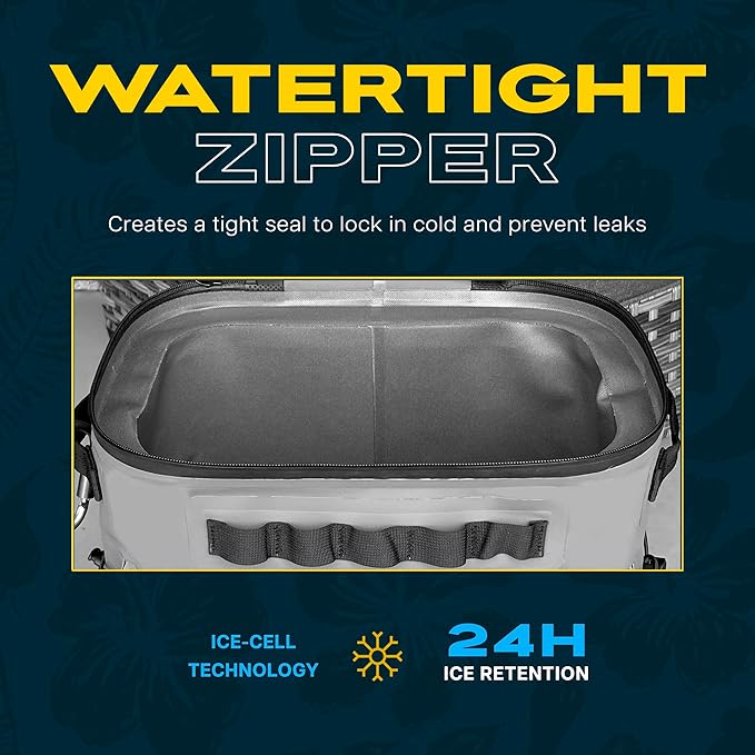 Malo'o Pro Adventure Insulated Backpack Cooler Holds 30 Cans for 48 Hours - Perfect for Camping, Hiking, Fishing, Kayaking, Sports, or Beach