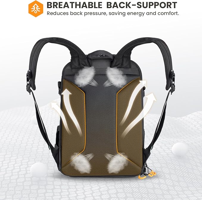 TARION 15L Camera Backpack Large Camera Bag with 15.6" Laptop Compartment & Side Access & Waterproof Raincover Outdoor Photography Hiking Travel Professional DSLR Backpack for Photographers(PBL)