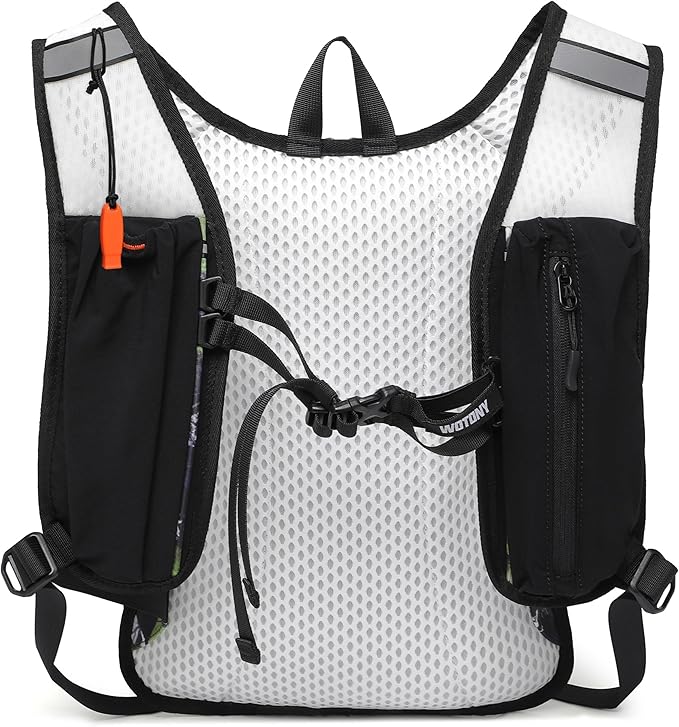 Wotony Lightweight Hydration Backpack with 2LOR 3LWater Bladder for Cycling Hiking Rave - Water Daypack for Men Women