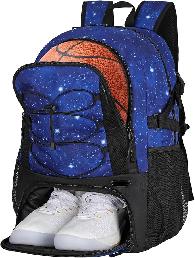 Goloni Basketball Backpack,Large Sports Bag with Ball Compartment & Shoe Compartment,Basketball Bag Fit Volleyball, soccer,Gym