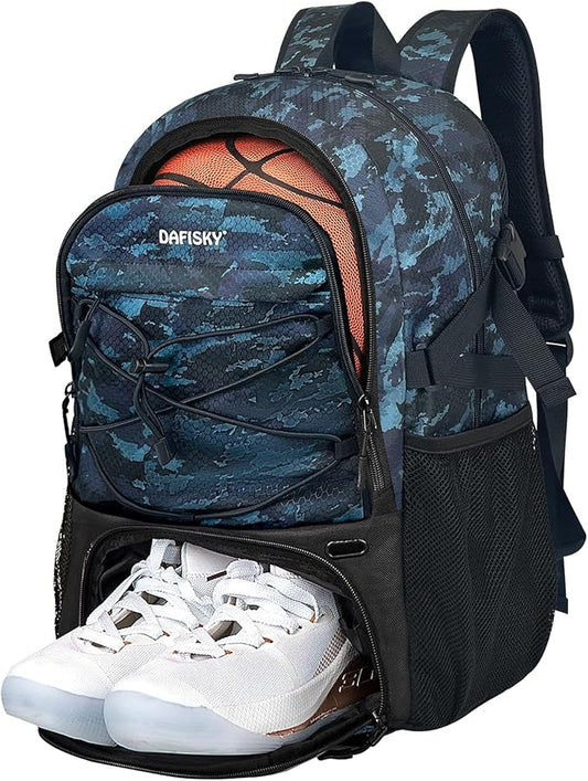 Basketball Backpack with Ball Compartment – Large Basketball Bag with Shoes compartment Sports Equipment Bag for Soccer Ball,Volleyball,Gym,Outdoor,Travel