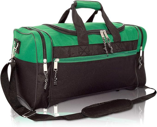 DALIX 17" Blank Duffle Bag Duffel Bag Travel Size Sports Durable Gym Bag