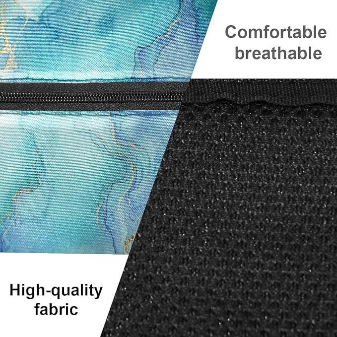 Pickleball Bag Marble Blue Pickle Ball Backpack for Women Men Premium Lightweight Crossbody Sling Bag Sports Backpack for Pickleball Paddle Tennis