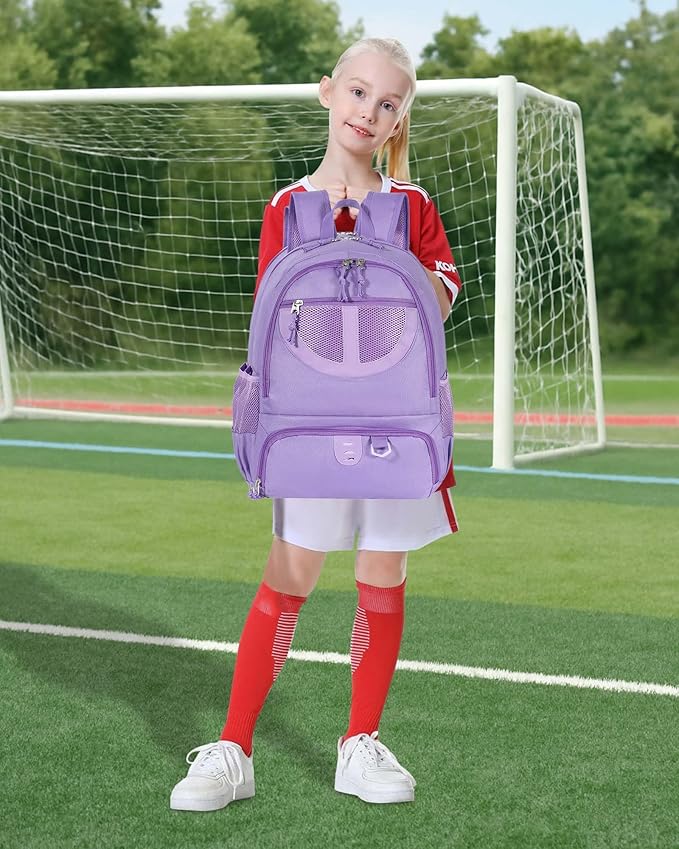 Basketball Bag Backpack for Men Women with Ball & Shoes Compartment 30L Capacity Lightweight Breathable Boys Girls Soccer Ball Bag Backpack Fit Volleyball Football Sports Travel School Gym