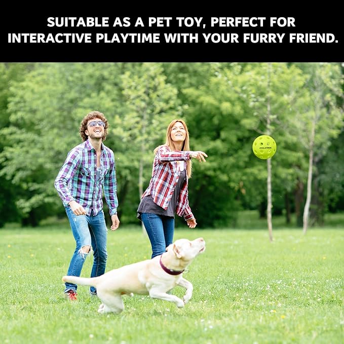 cyclotron 6-Pack Premium Pickleball Balls - USAP Approved, 40 Holes Outdoor/Indoor Pickle Balls with Bag, Perfectly Balanced, High Bounce True Flight, Pickle Ball for Tournament Play