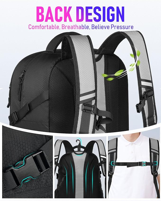 Basketball Bag Backpack with Ball Holder Shoes Compartment, Large Basketball Accessories Sports Bag