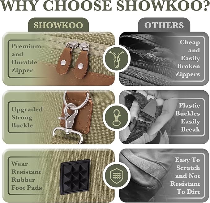 SHOWKOO Duffle Bag for Travel 60L Expandable Canvas Travel Bag Durable Vintage Weekender Overnight Carry On Bag for Men(Army Green)