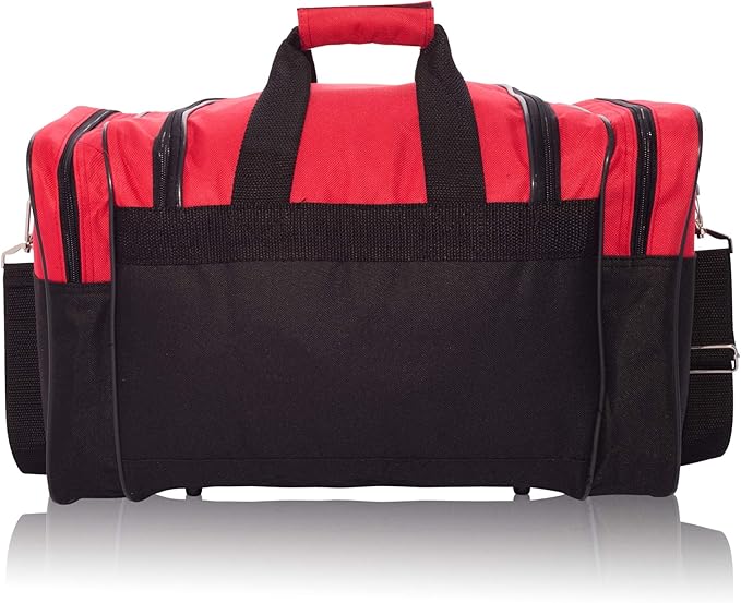 DALIX 17" Blank Duffle Bag Duffel Bag Travel Size Sports Durable Gym Bag