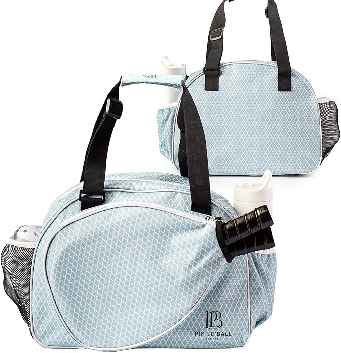 Pik’le’Ball Sport Premium Women's Pickleball Bag – Stylish and Versatile Sports Bag with Water Bottle Holder, Padded Paddle Pocket, and Spacious Design (fits 2+ Paddles!)