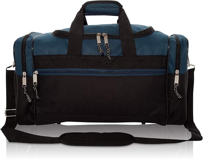 DALIX 17" Blank Duffle Bag Duffel Bag Travel Size Sports Durable Gym Bag