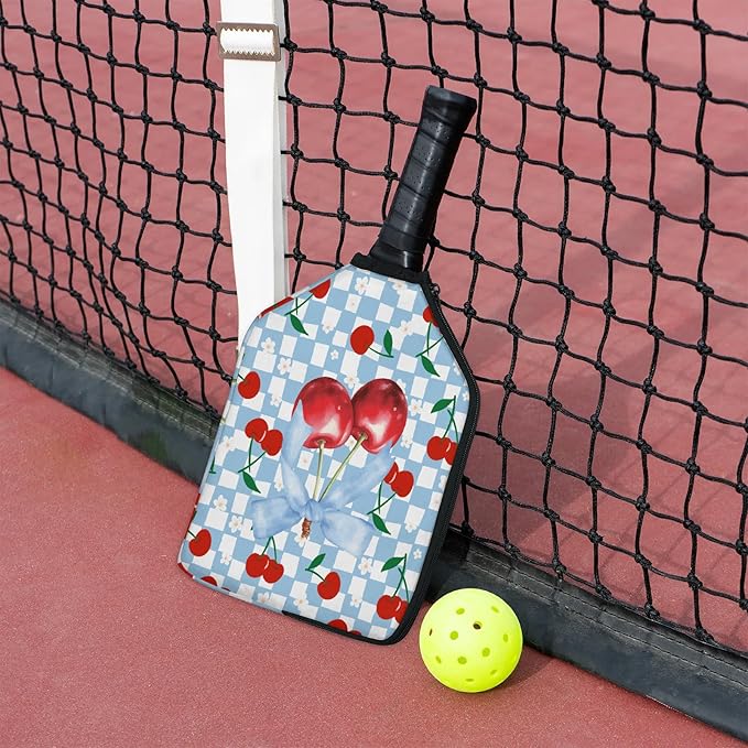 2PCS Pickleball Paddle Covers Case - Elongated Protective Paddle Case for Rackets Zipper Racket Sleeve with Mesh Pocket Protective Bag,Pickleball Accessories