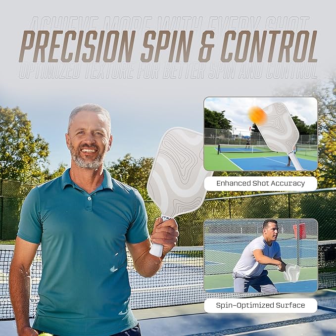 ARTI Pickleball Paddles Set of 2-USAPA Approved Fiberglass Surface Pickleball Set,2 Pickleball Rackets, 4 Balls and 1 Portable Carry Bag