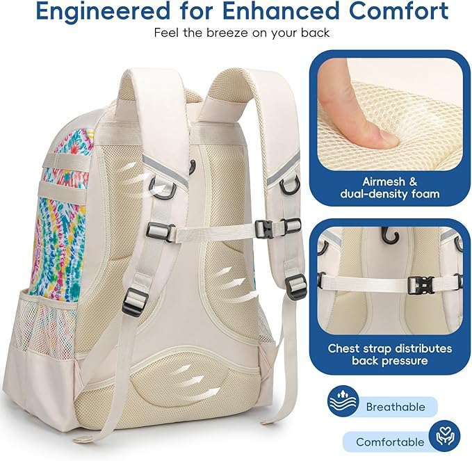 Baseball Bag for Youth | Softball Backpack 50L Large Capacity with Shoe Compartment and 4 Bat Holders | Nova Flare Series