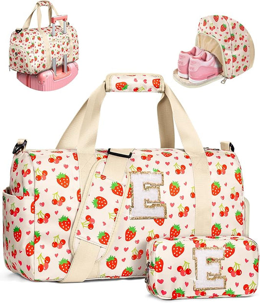 4 5 6 7 8 9 10 11 12 13 Year Old Girl Birthday Gifts Idea, Trendy Dance Gymnastics Cheer Ballet Bag for Girls, Kids Duffle Bag for Travel, Sports, Overnight, Sleepover Party, Cute Trendy Stuff