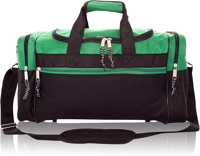 DALIX 17" Blank Duffle Bag Duffel Bag Travel Size Sports Durable Gym Bag
