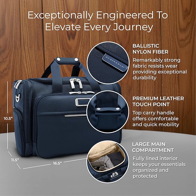 Briggs & Riley Travel Duffel Bag - Weekender & Overnight Luggage for Women & Men, Softside Bag