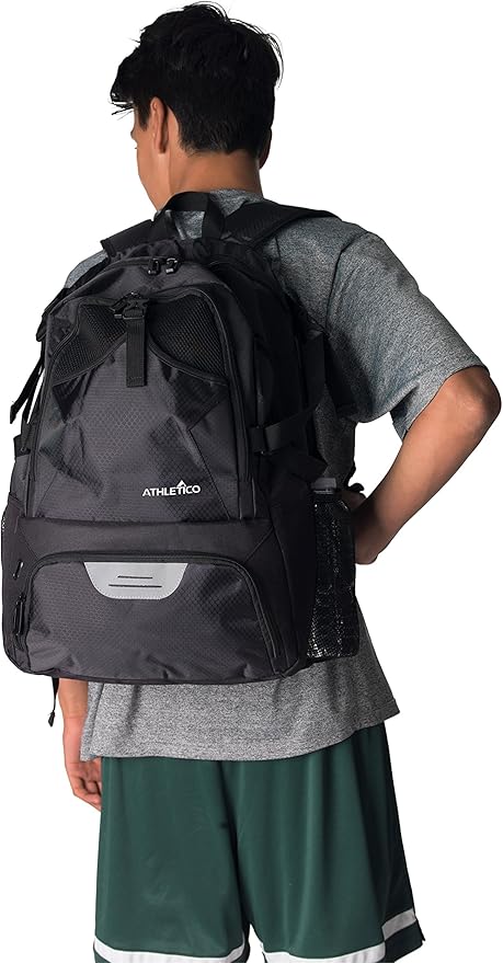 Athletico National Soccer Bag - Backpack for Soccer, Basketball & Football Includes Separate Cleat and Ball Holder