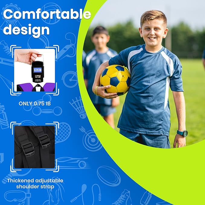 Youth Soccer Bag-Soccer Backpack&Backpack for Football Basketball,with Ball Compartment Separate Cleat Package