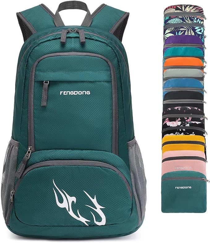 FENGDONG 35L Lightweight Foldable Waterproof Packable Travel Small Hiking Backpack Daypack for men women