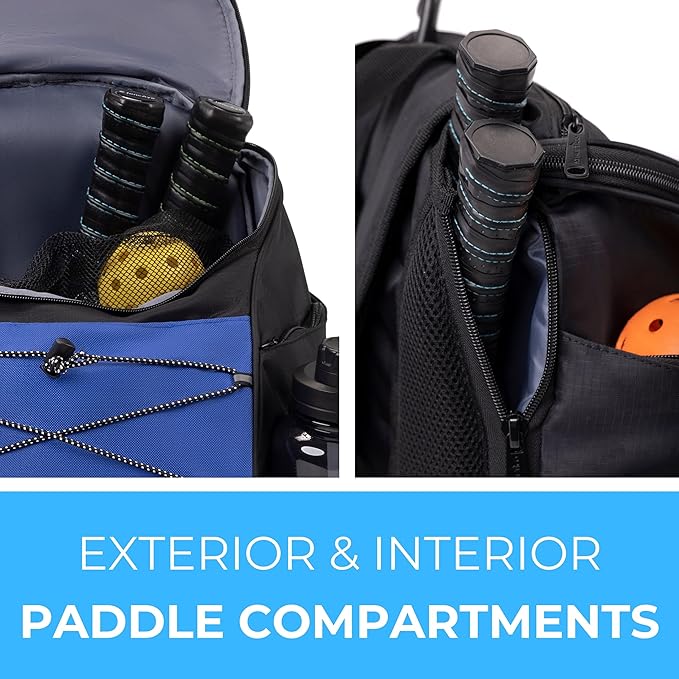 Athletico Pro 42L Pickler Pickleball Backpack (Blue)